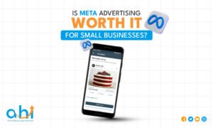 Meta advertising example showing a small business ad on a mobile device